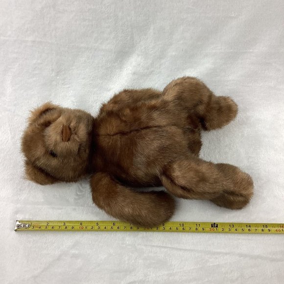 Gund Bear Plush Stuffed Animal Pot Belly Long Soft Brown Fur Plush 14" Soft - Picture 8 of 9